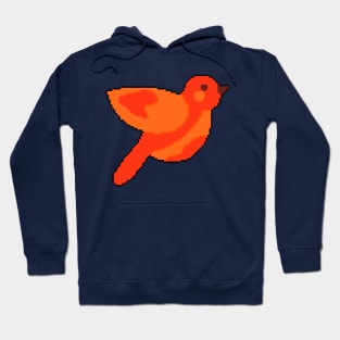 Flight of Freedom: Pixel Art Bird Design for Casual Wea Hoodie